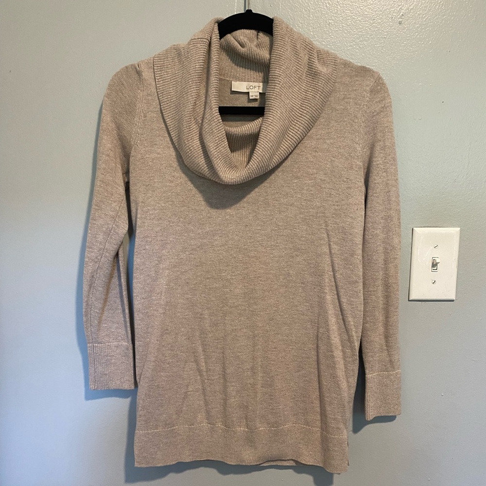 Loft Cowl Neck Tunic Sweater